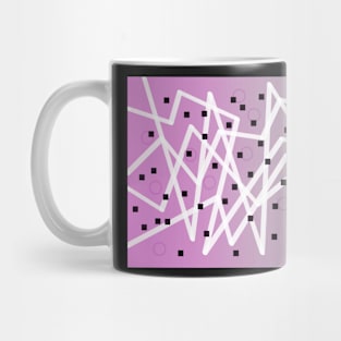 Zig Zag Lavender And Gray Mug